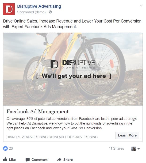 Video Ad Quality: Sample Facebook Lead Ad | Keizer Karel Online